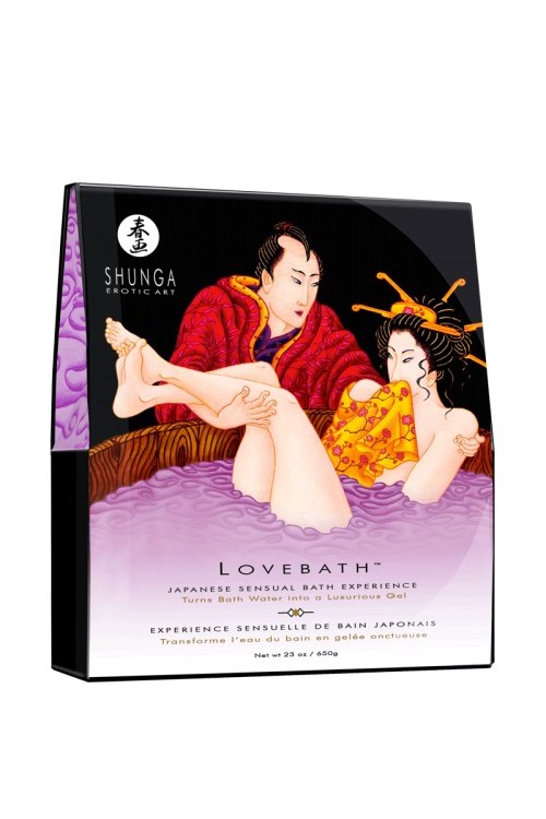 Гель для ванной Shunga Lovebath™ «Чувственный лотос», фиолетовый